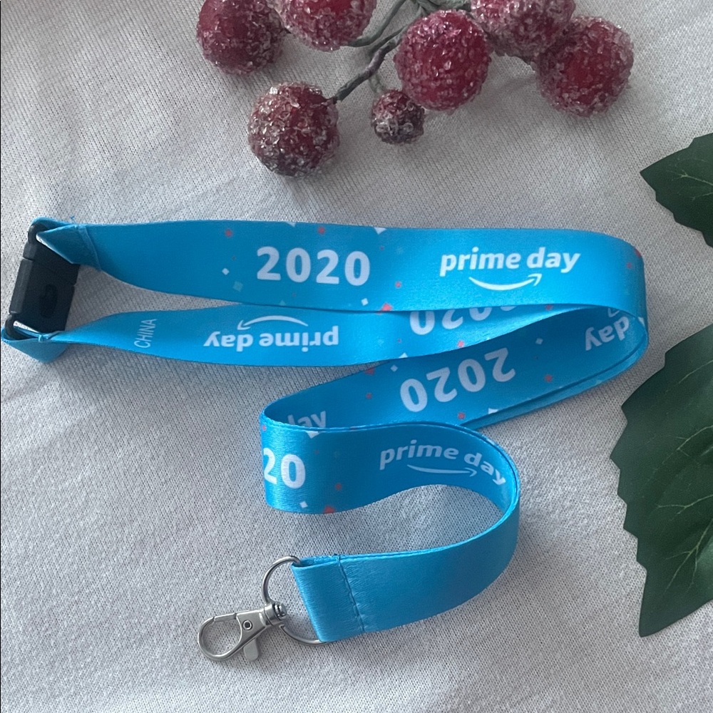 🔥 FREE WITH PURCHASE • Prime Day 2020 Lanyard 😍 Blue • New